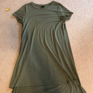 Green T-shirt dress